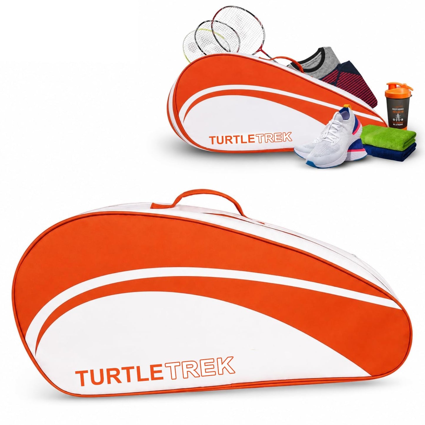 Turtle Trek Badminton Kit Bag – Premium Canvas Sports Bag