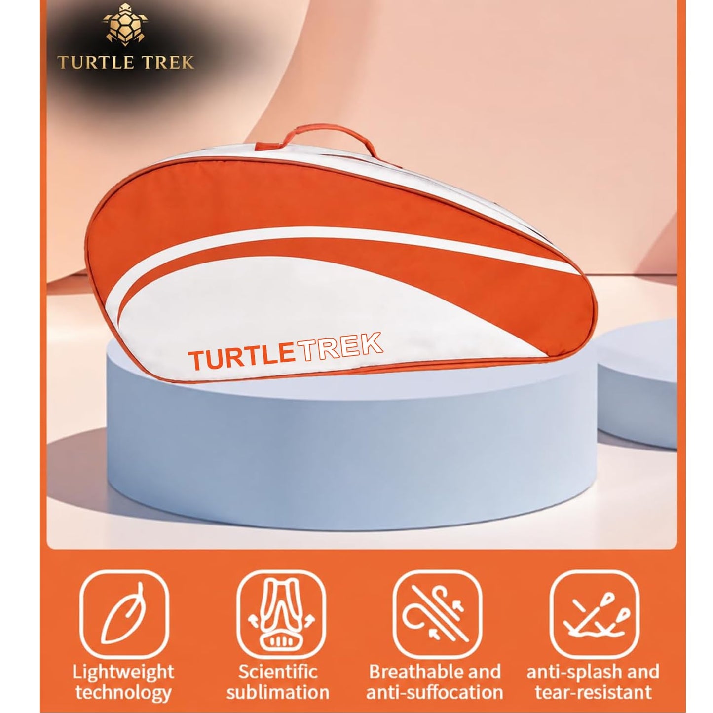 Turtle Trek Badminton Kit Bag – Premium Canvas Sports Bag