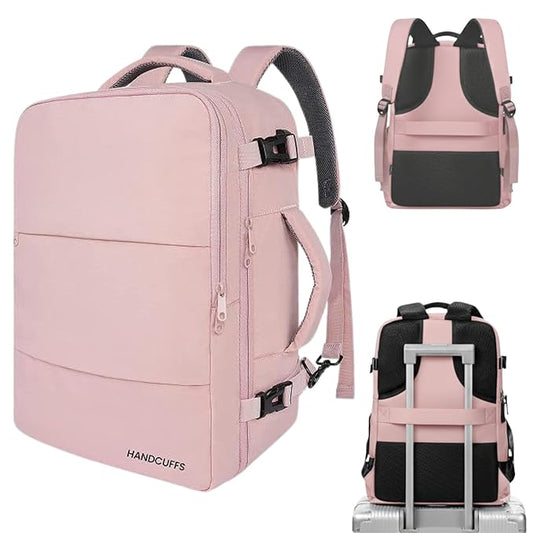 Turtle Trek Expandable Travel Backpack 40L | Airline Approved Carry-On Laptop Backpack with Trolley Sleeve