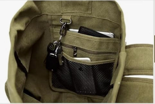 Turtle Trek Canvas Travel Backpack | Vintage Laptop Backpack for Men & Women